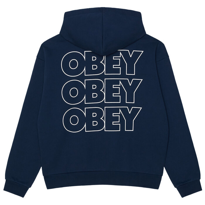 Obey Treble Extra Heavy Hood - Pageant Blue