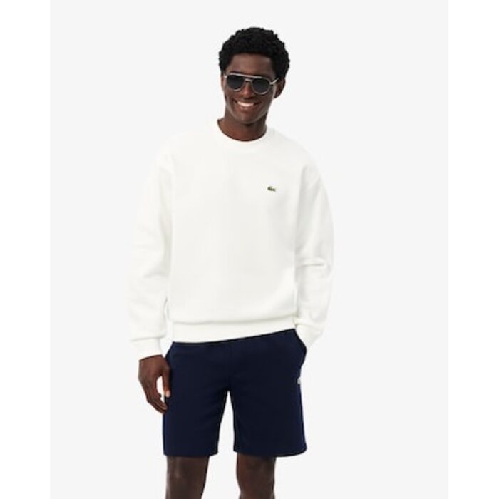 Lacoste Sweatshirt Molleton Coton - Blanc 70V