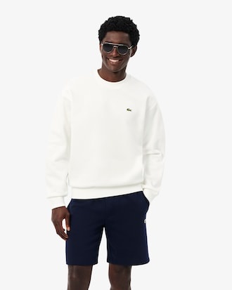 Lacoste Sweatshirt Molleton Coton - Blanc 70V