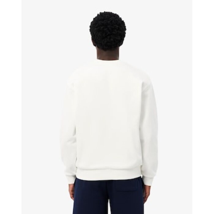 Lacoste Sweatshirt Molleton Coton - Blanc 70V
