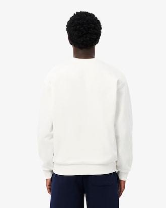 Lacoste Sweatshirt Molleton Coton - Blanc 70V