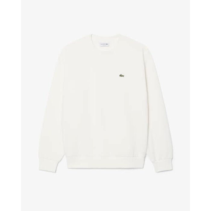 Lacoste Sweatshirt Molleton Coton - Blanc 70V
