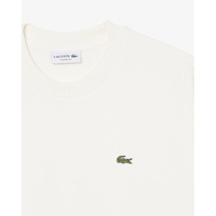 Lacoste Sweatshirt Molleton Coton - Blanc 70V