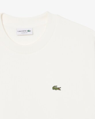 Lacoste Sweatshirt Molleton Coton - Blanc 70V