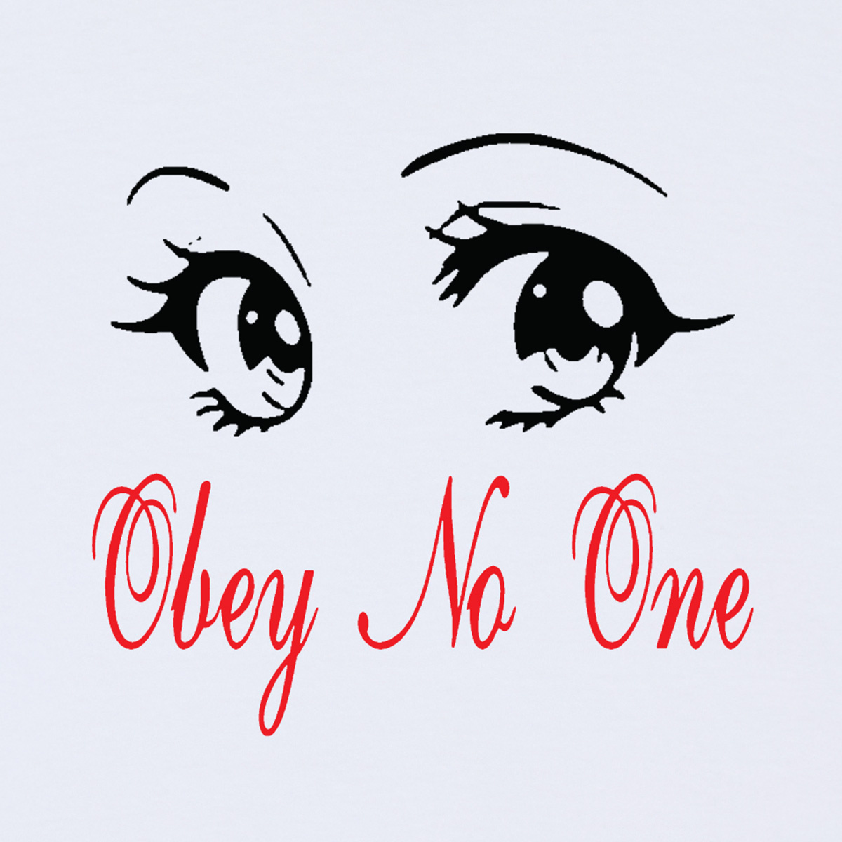 Obey No One Eyes - White