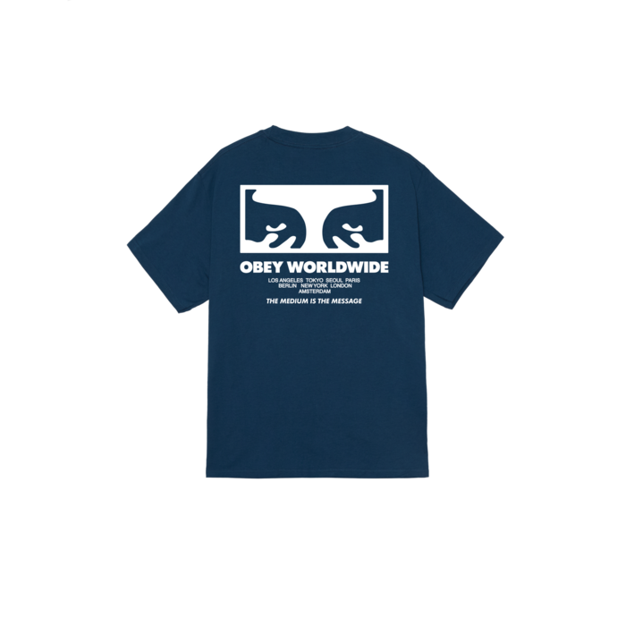 Obey The Medium Is The Message - Harbor Blue