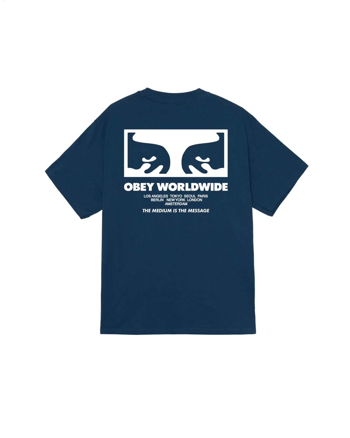 Obey The Medium Is The Message - Harbor Blue