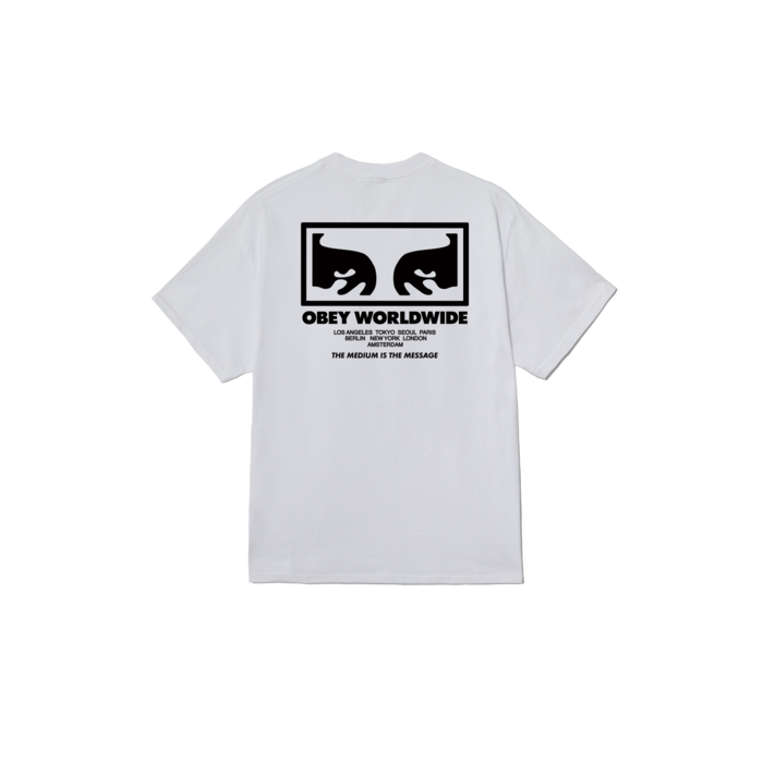 Obey The Medium Is The Message - White