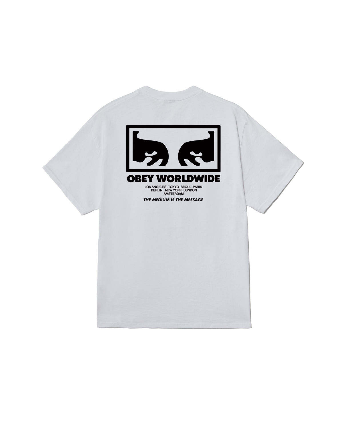 Obey The Medium Is The Message - White