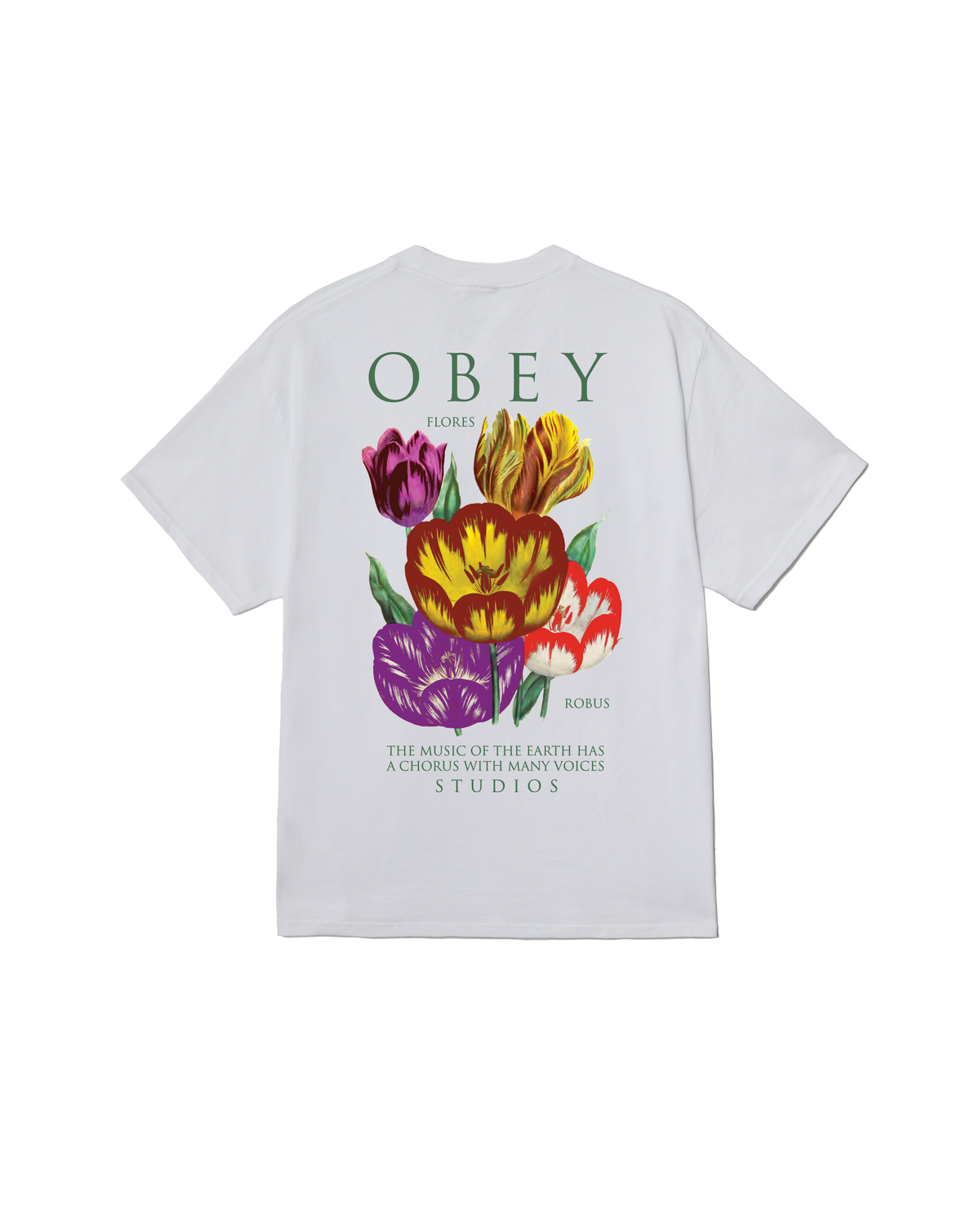 Obey Flores Robus - White