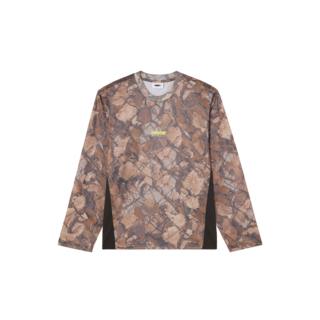 Obey Basecamp Knit Ls Shirt - Fence Camo Multi