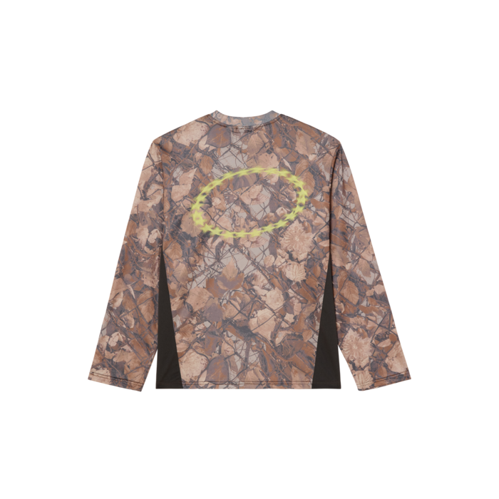 Obey Basecamp Knit Ls Shirt - Fence Camo Multi