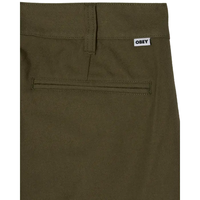 Obey Dean Pleated Pant - Stone Gray