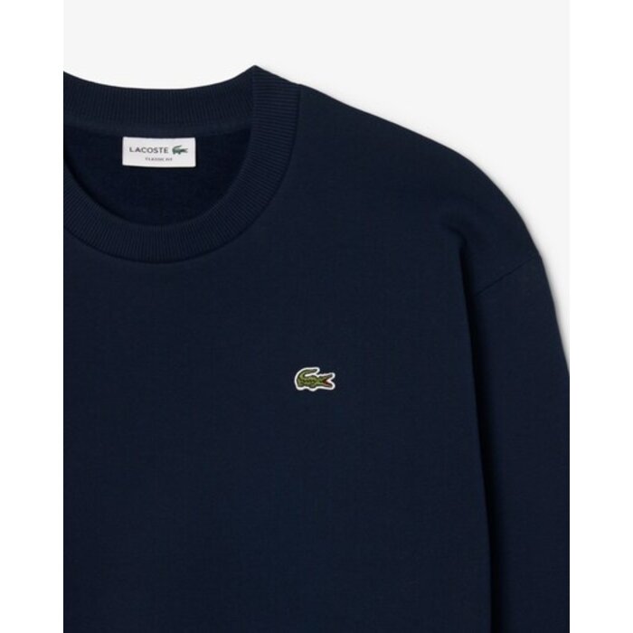 Lacoste Sweatshirt Molleton Coton - Bleu Marine