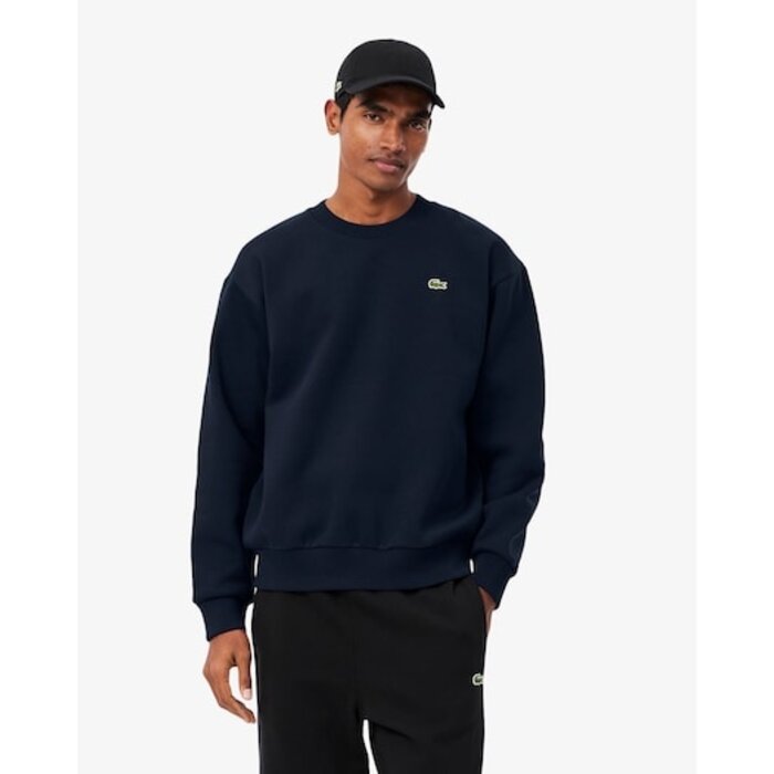 Lacoste Sweatshirt Molleton Coton - Bleu Marine