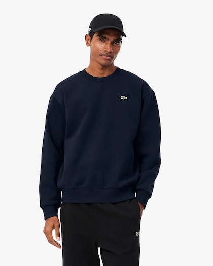 Lacoste Sweatshirt Molleton Coton - Bleu Marine