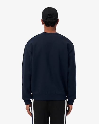 Lacoste Sweatshirt Molleton Coton - Bleu Marine