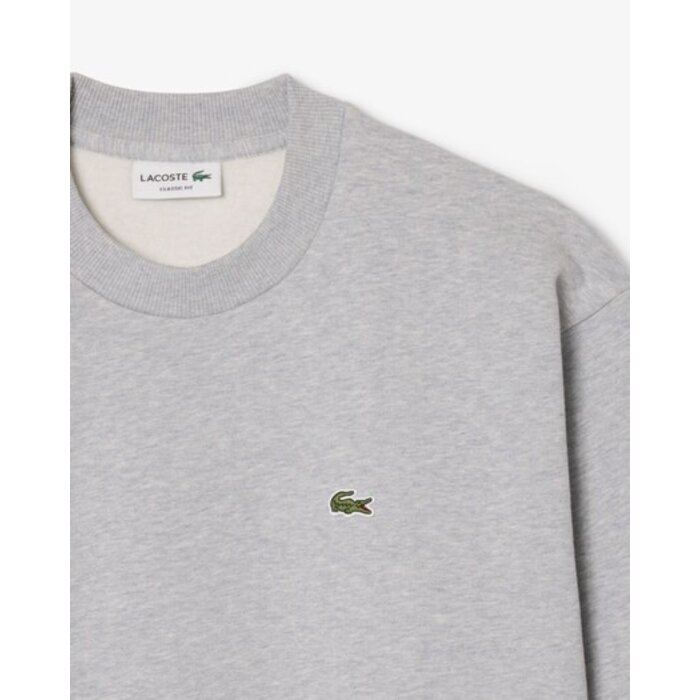 Lacoste Sweatshirt Molleton Coton - Gris Chine