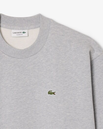 Lacoste Sweatshirt Molleton Coton - Gris Chine
