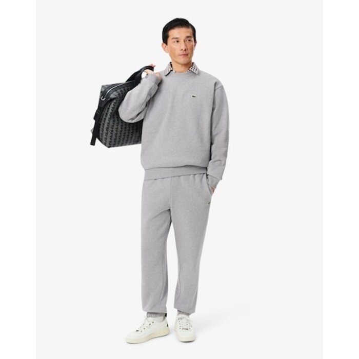 Lacoste Sweatshirt Molleton Coton - Gris Chine