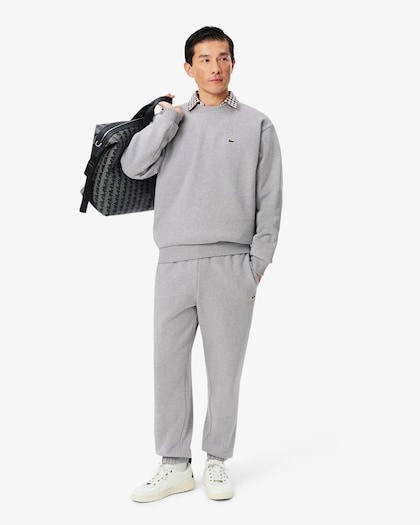 Lacoste Sweatshirt Molleton Coton - Gris Chine