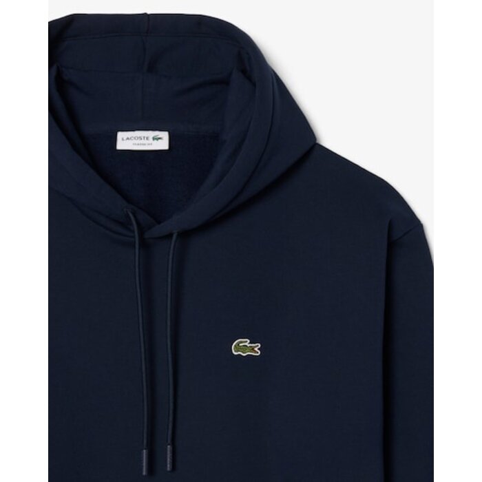 Lacoste Sweatshirt à Capuche Molleton - Bleu Marine