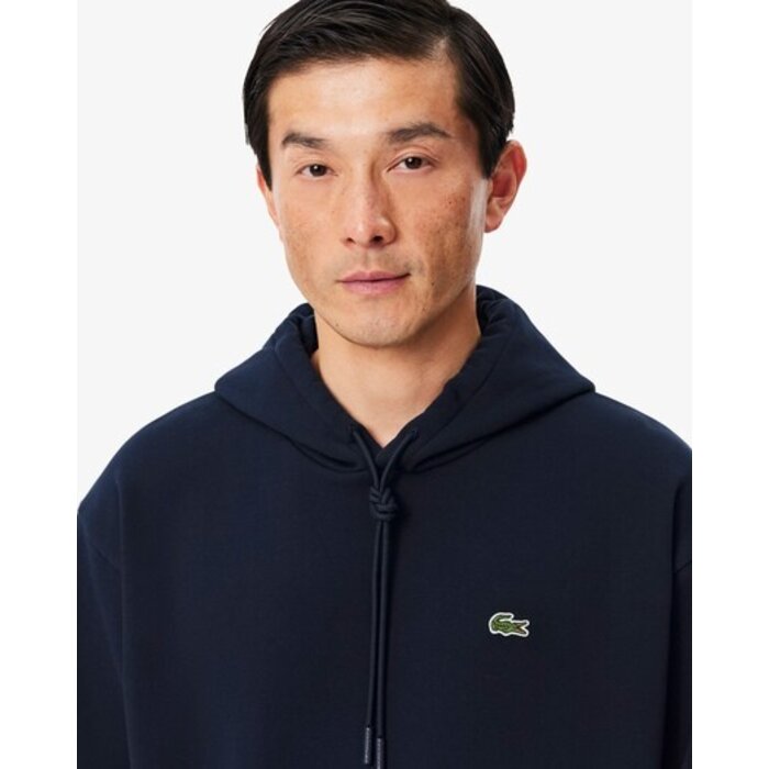 Lacoste Sweatshirt à Capuche Molleton - Bleu Marine