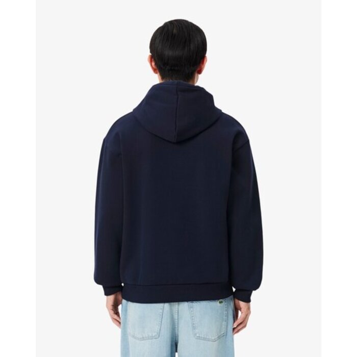 Lacoste Sweatshirt à Capuche Molleton - Bleu Marine