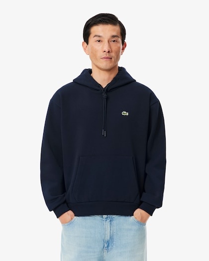 Lacoste Sweatshirt à Capuche Molleton - Bleu Marine