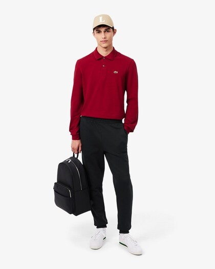 Lacoste Pantalon de Survêtement Molleton Tapered Fit - Noir
