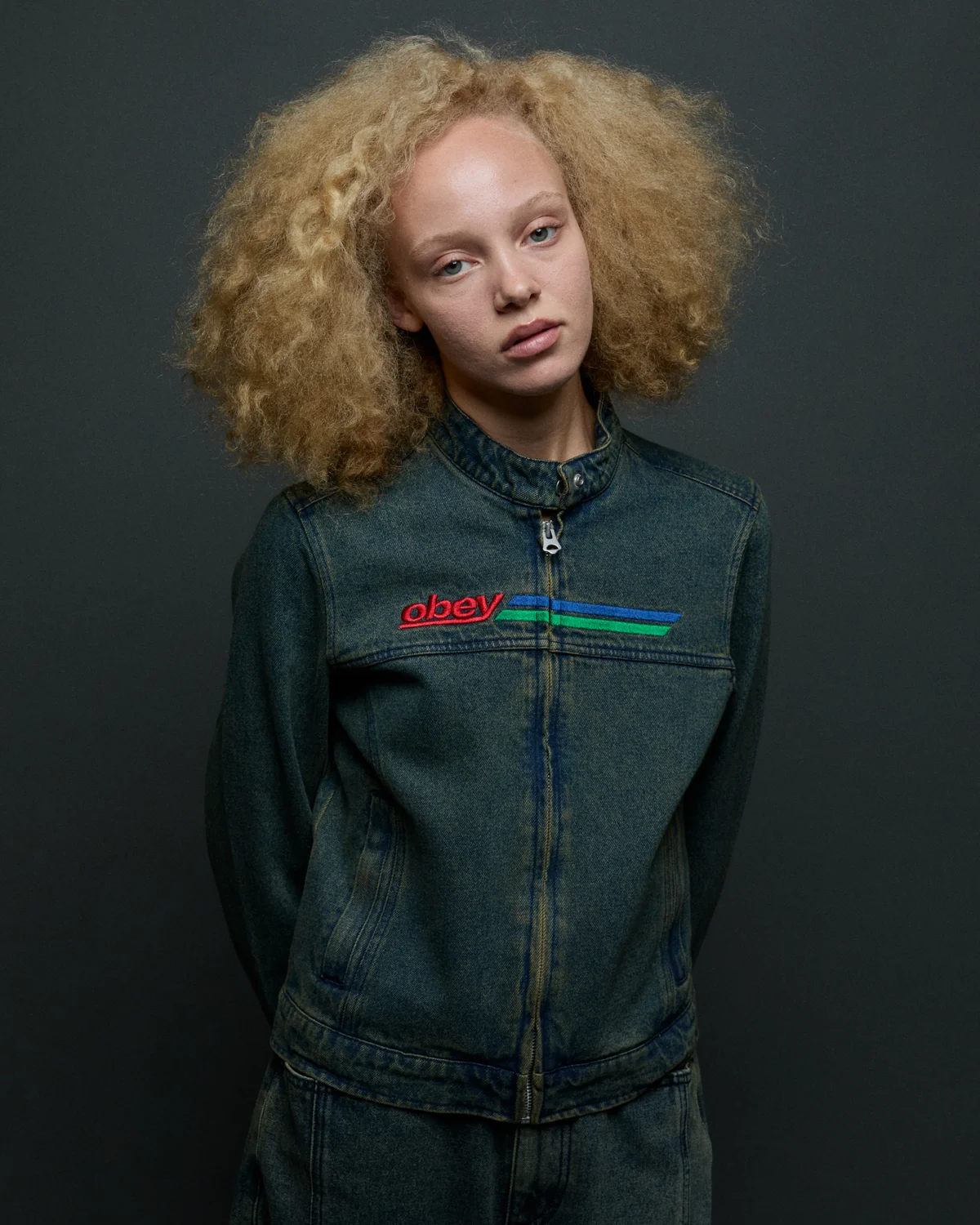 Obey Rove Moto Jacket - Yellow Tint Wash