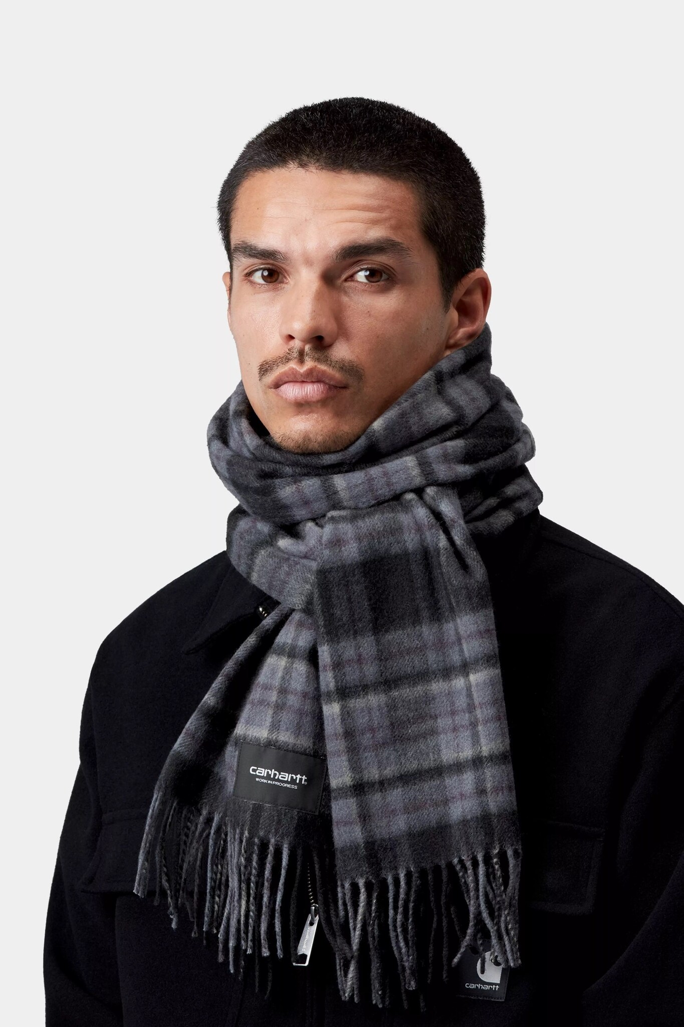Carhartt WIP Parson Scarf - Parson Check/Shady Purple