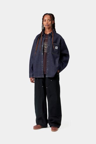 Carhartt WIP W' L/S Marly Shirt Jkt - Blue Heavy Stone Wash
