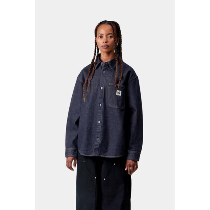 Carhartt WIP W' L/S Marly Shirt Jkt - Blue Heavy Stone Wash