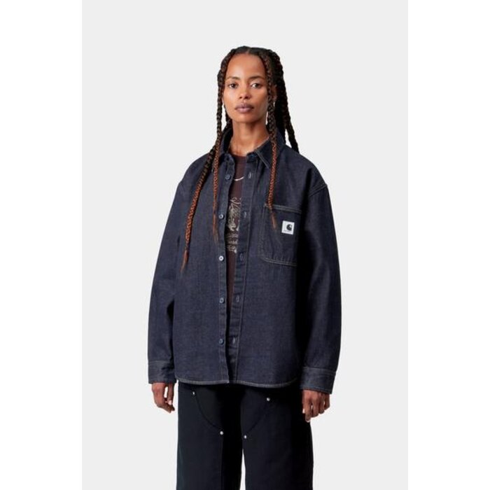 Carhartt WIP W' L/S Marly Shirt Jkt - Blue Heavy Stone Wash