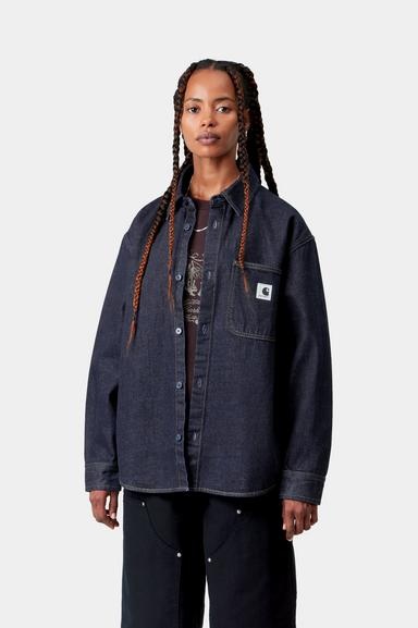 Carhartt WIP W' L/S Marly Shirt Jkt - Blue Heavy Stone Wash
