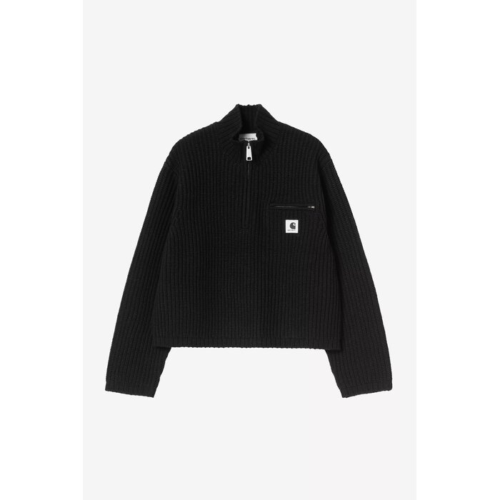 Carhartt WIP W' Detroit Half Zip Sweater - Black
