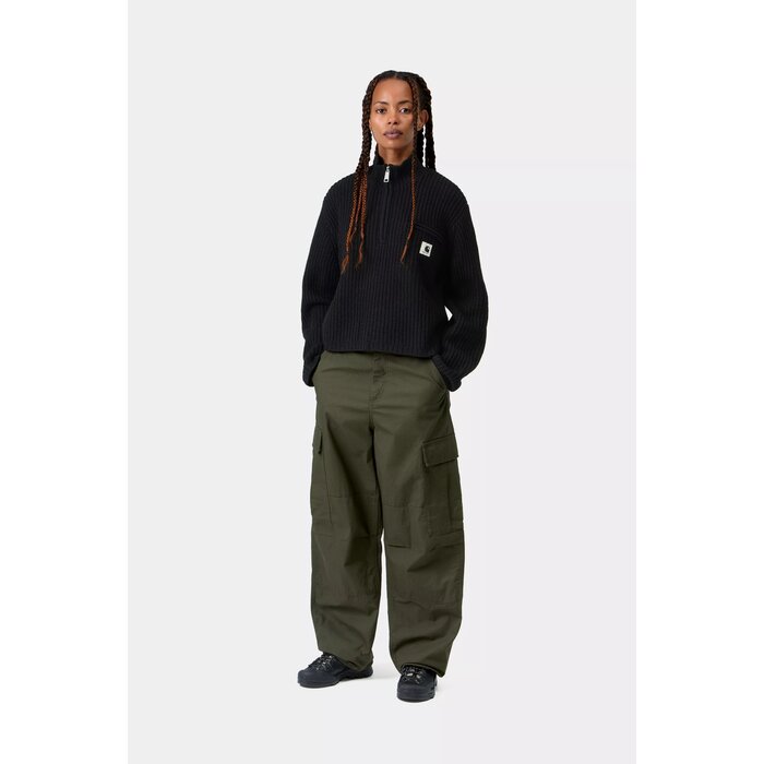 Carhartt WIP W' Detroit Half Zip Sweater - Black
