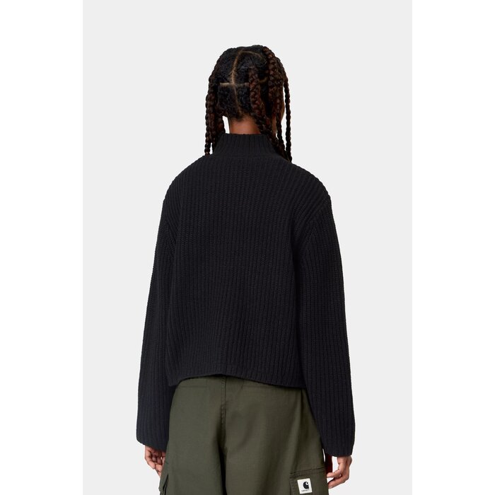 Carhartt WIP W' Detroit Half Zip Sweater - Black
