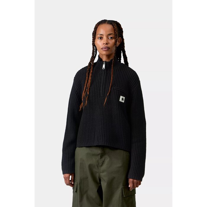 Carhartt WIP W' Detroit Half Zip Sweater - Black
