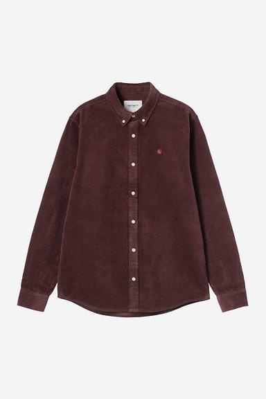 Carhartt WIP L/S Madison Cord Shirt - Amarone
