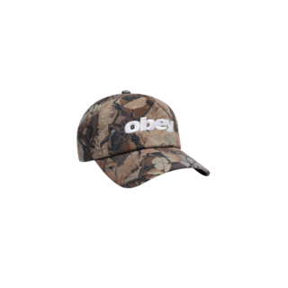 Obey Delta 5 Panel Snapback - Fence Camo Multi