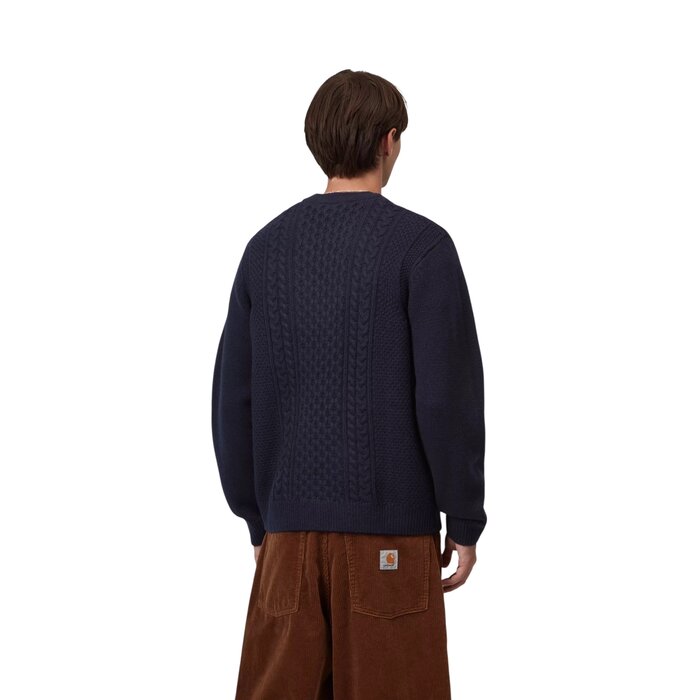 Carhartt WIP Caster Knit Sweater - Dark Navy