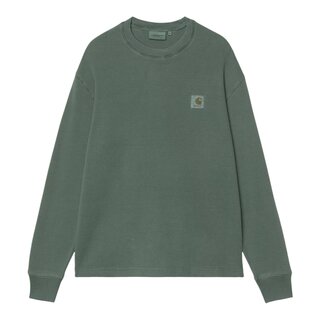 Carhartt WIP L/S Vista Waffle T-shirt - Dark Scarab (Garment Dyed)