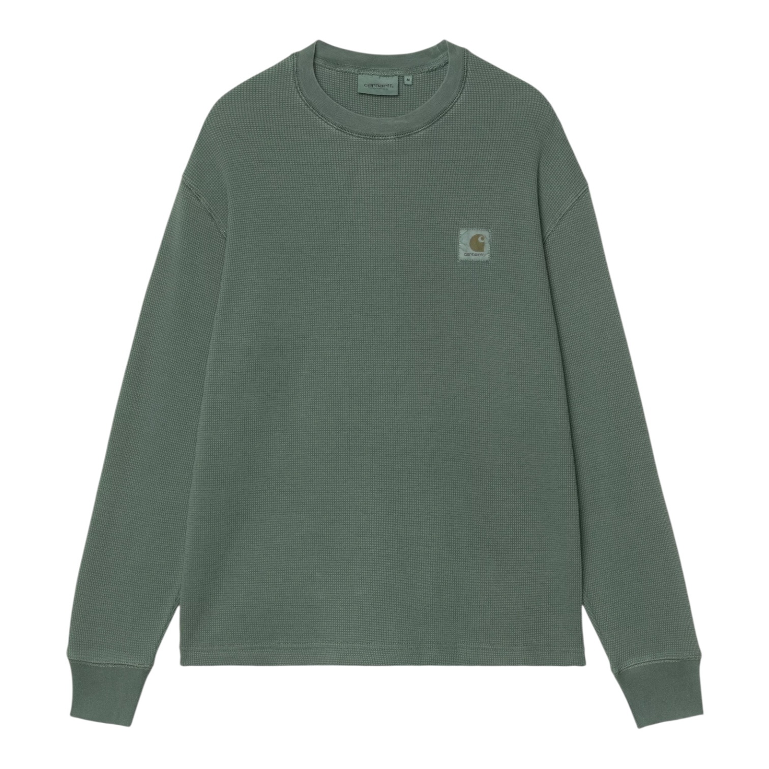 Carhartt WIP L/S Vista Waffle T-shirt - Dark Scarab (Garment Dyed)