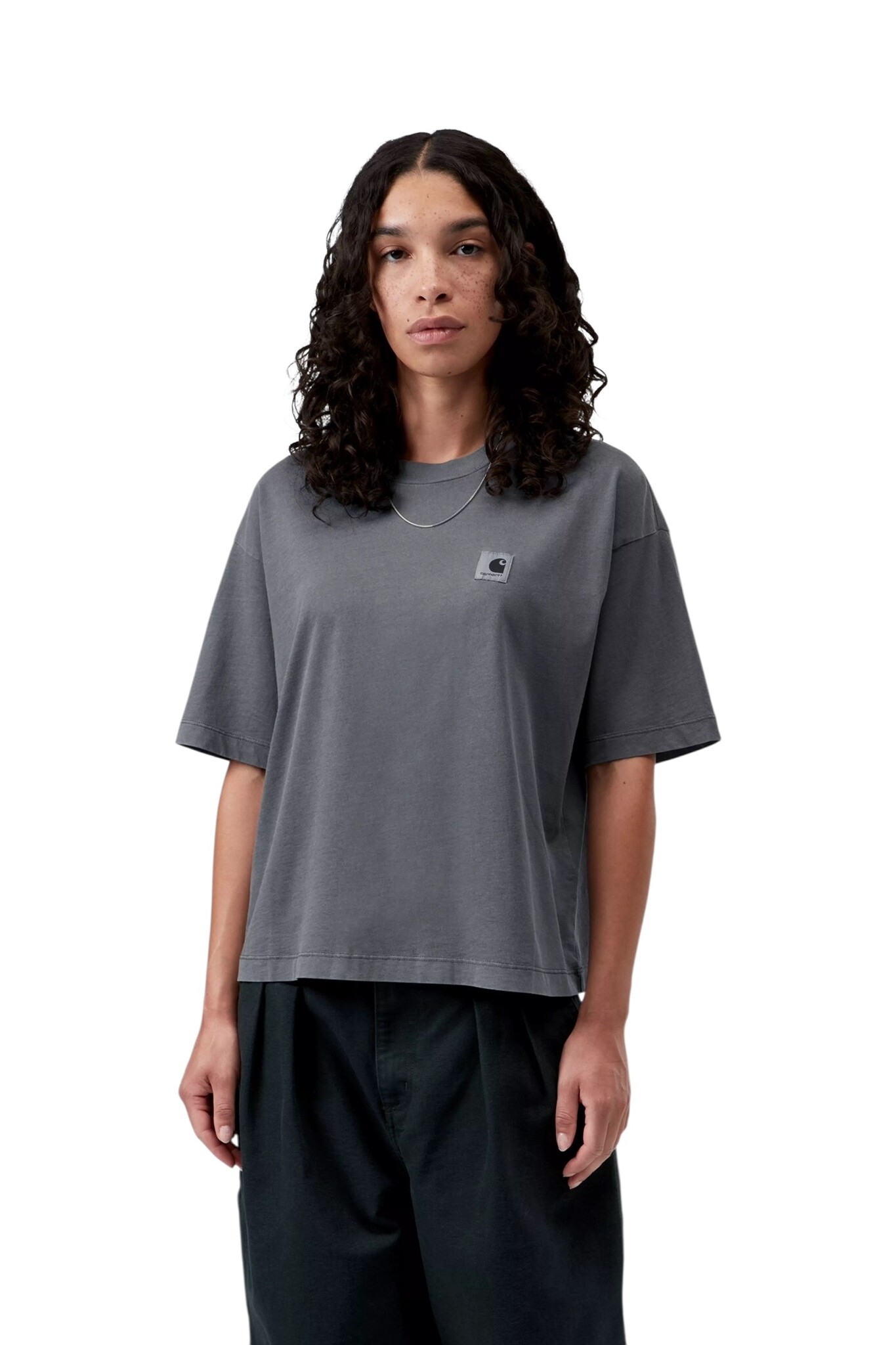 Carhartt WIP W' S/S Nelson T-Shirt - Styx (Garment Dyed)