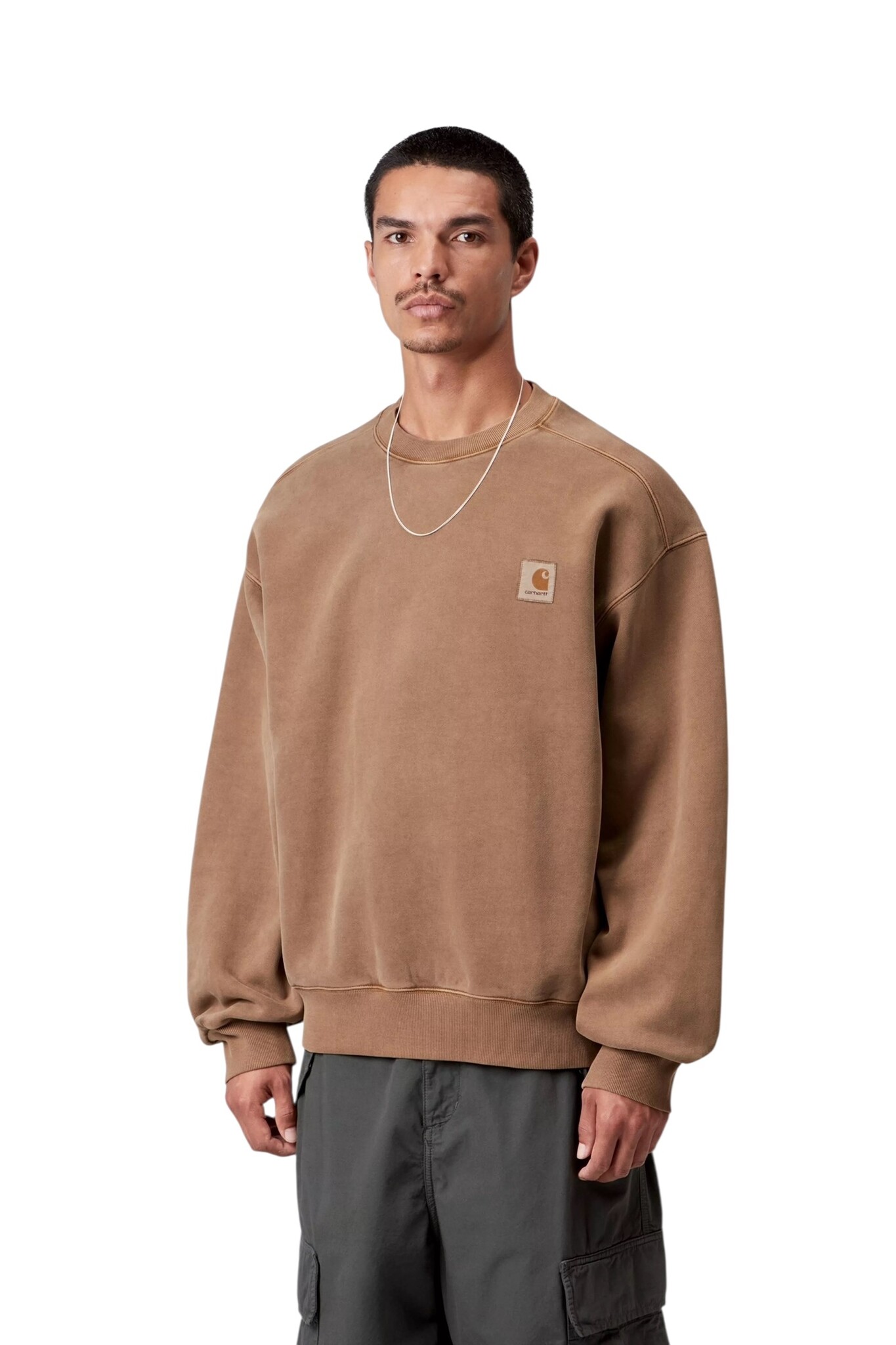 Carhartt WIP Vista Sweat - WIP H Brown (Garment Dyed)