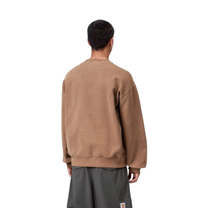 Carhartt WIP Vista Sweat - WIP H Brown (Garment Dyed)