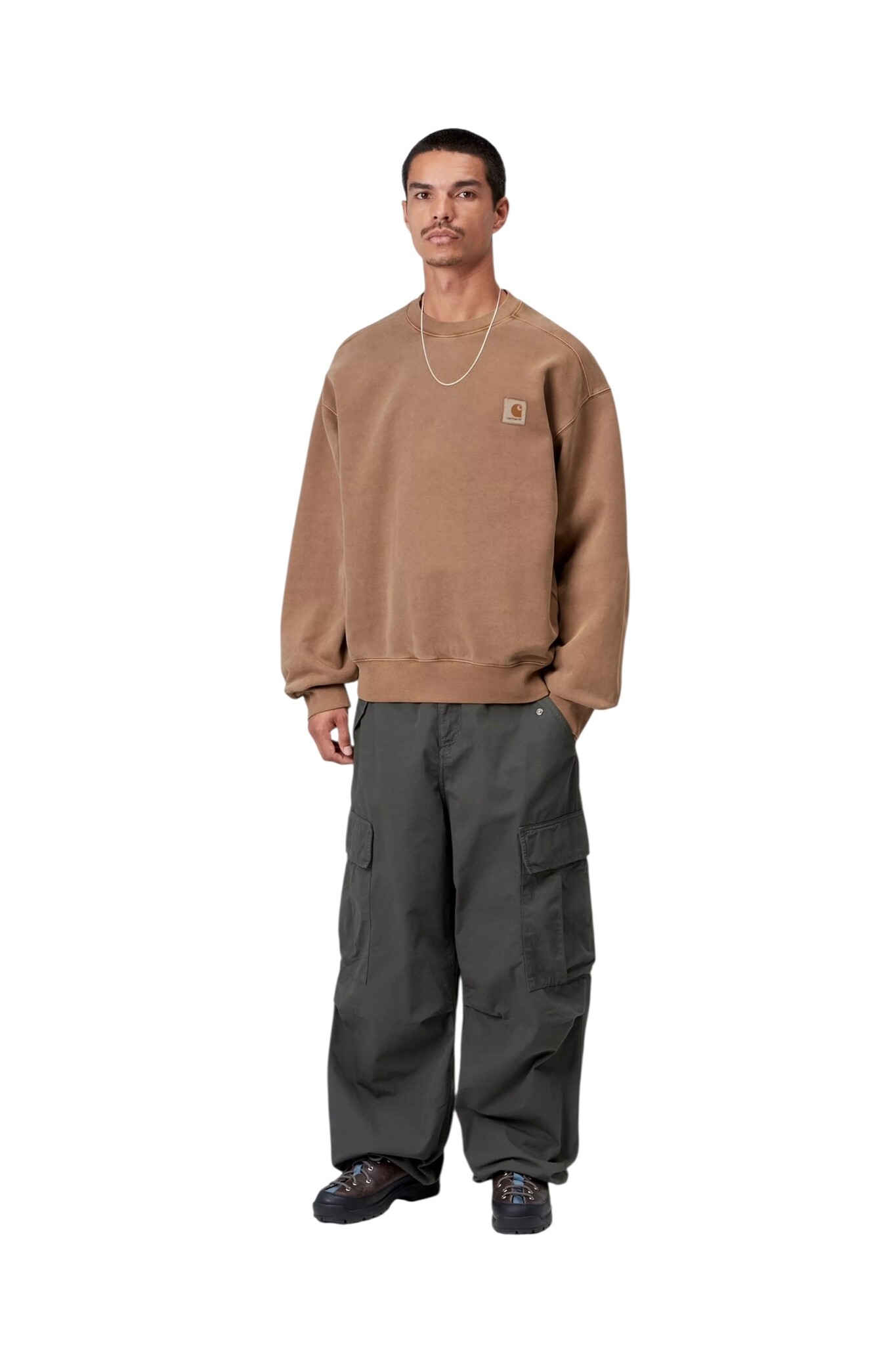 Carhartt WIP Vista Sweat - WIP H Brown (Garment Dyed)
