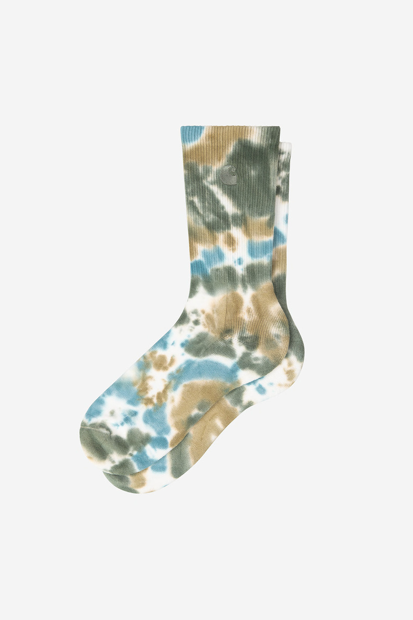 Carhartt WIP Cusco Socks - Leather/Tourmaline/Dollar Green